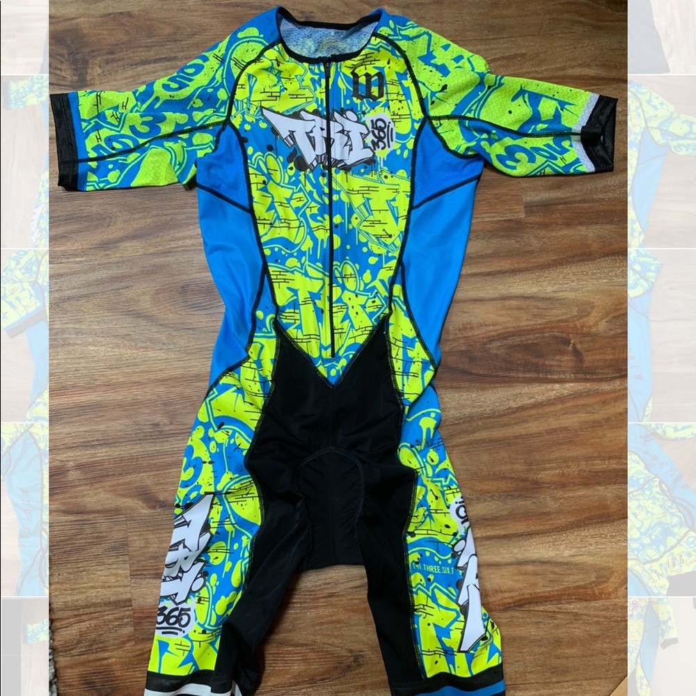 Tri365 Ambassador Team Champion Tri Speed suit.